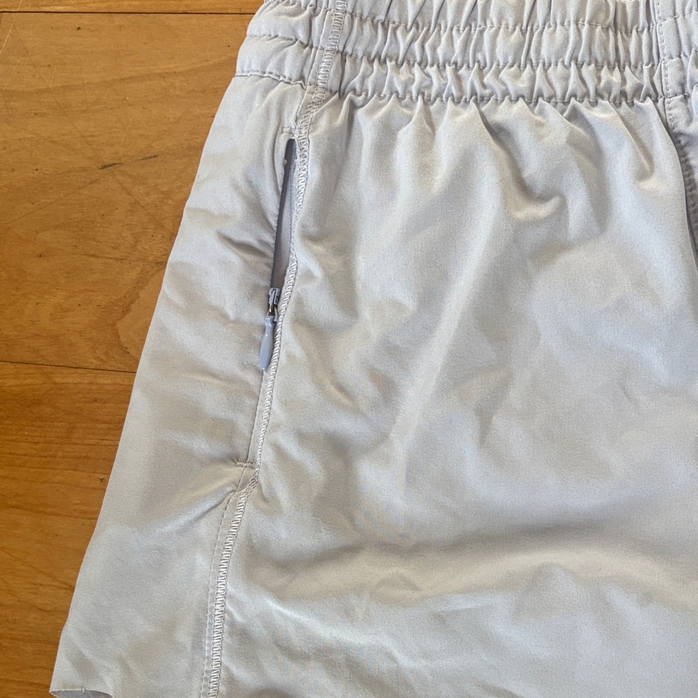 Athleta Girl Light Blue Performance Shorts with Elastic Waist - Picture 3 of 5